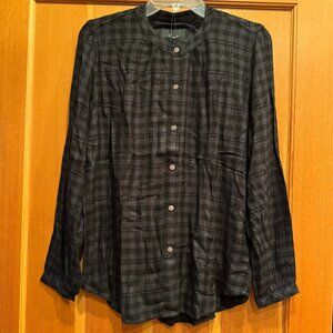 NWT-Rails plaid Eloise top Size S